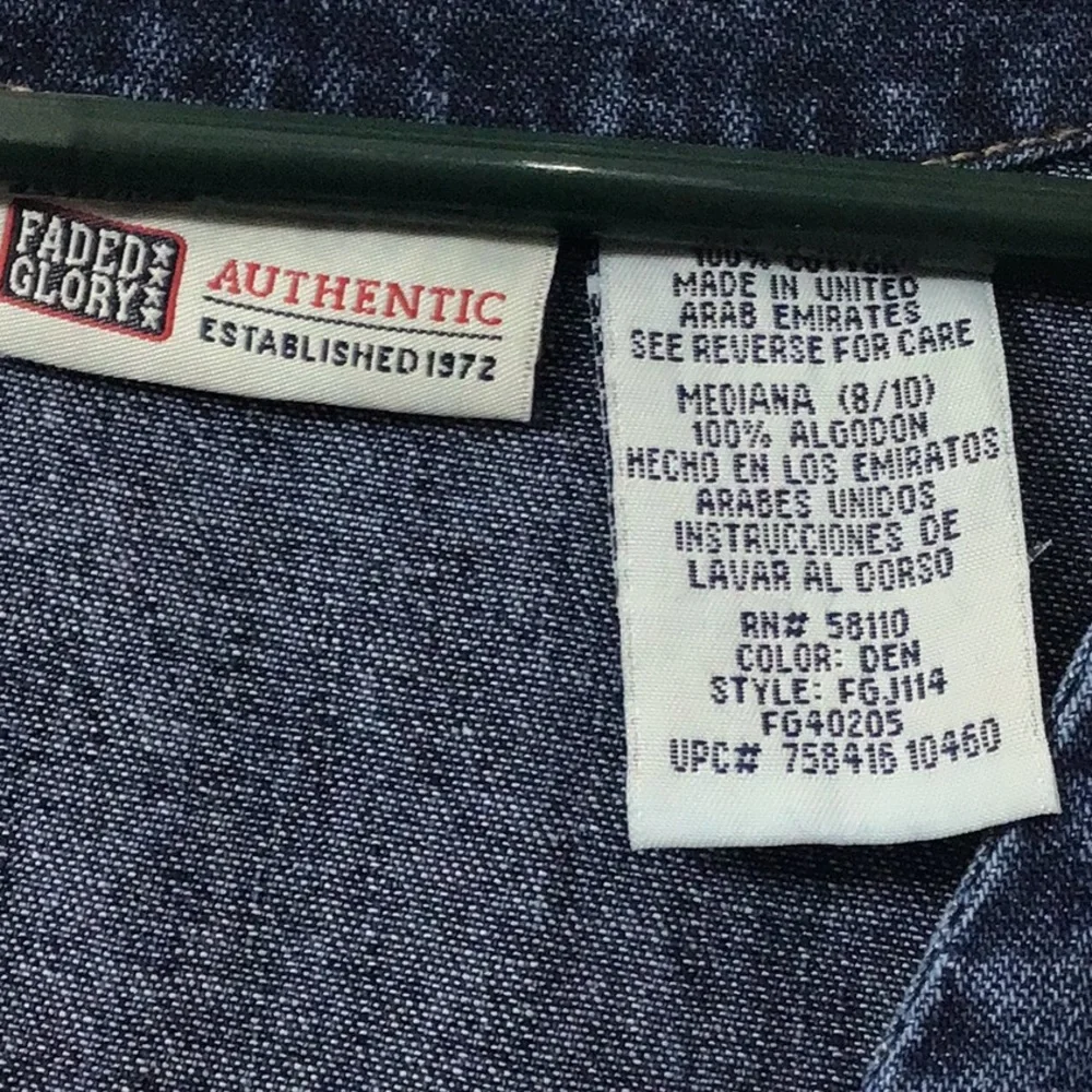 NWT Vintage Faded Glory Sz M 8/10 Front Button Down Sheath Jean Maxi Dress. - Picture 5 of 8